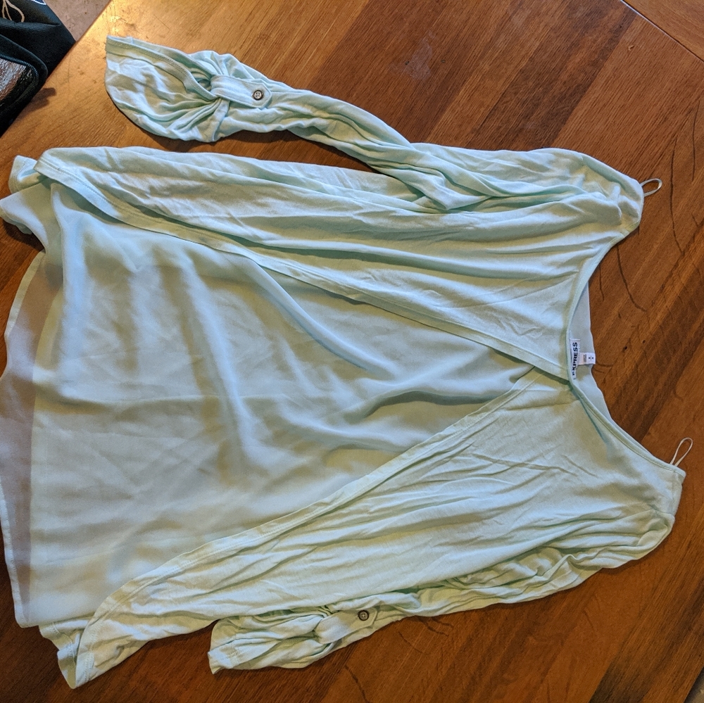 Express tunic with sheer back